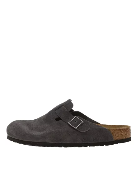 Sneakersy Birkenstock zamszowe szare