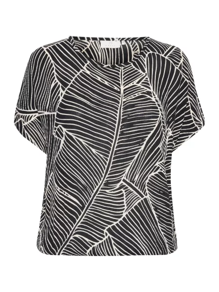 Kaffe Bluză Amber negru alb