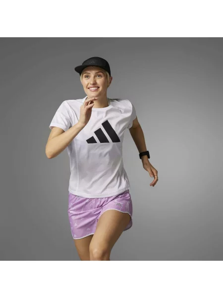 Trčanje majica Adidas bijela