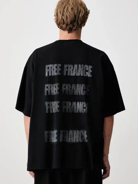 Vetements Free France tricou oversized din pentru bărbați