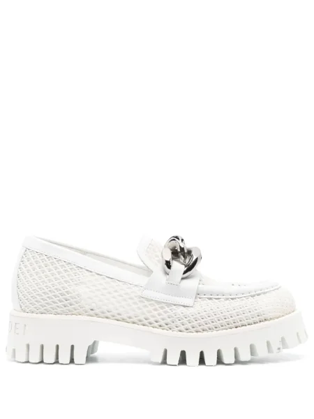 Pantofi loafer Casadei alb