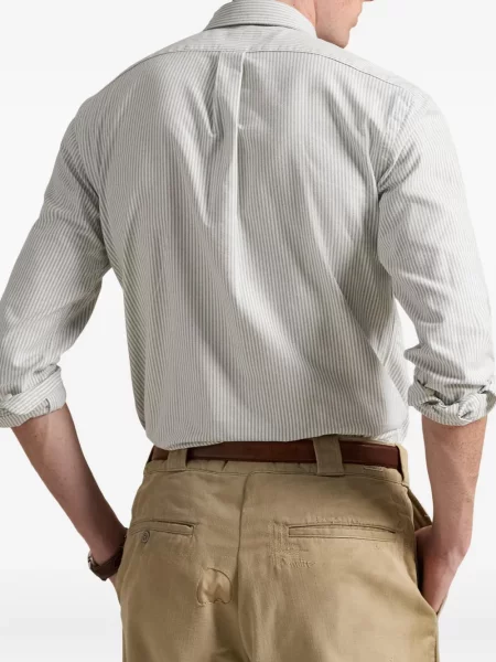 Μικρός κασκέτο Polo Ralph Lauren με χαμηλή μέση υφαίνω διαγωνίως πράσινο