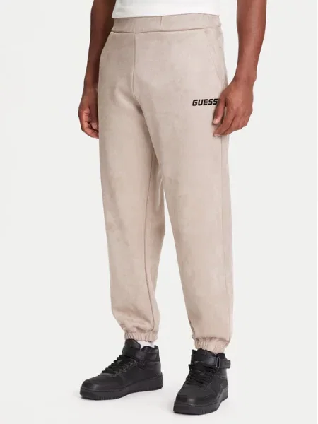 Guess Teplákové kalhoty béžová