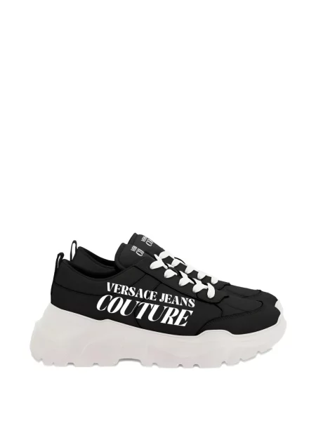 Sneakerși Versace Jeans Couture cu autograf negru
