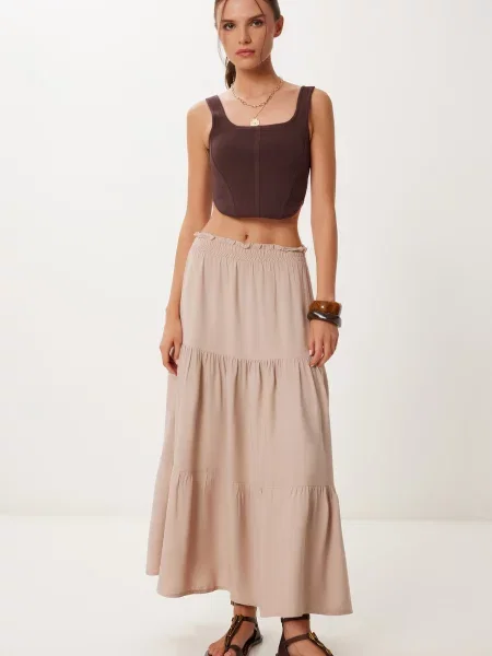 Happiness İstanbul Fustă bej