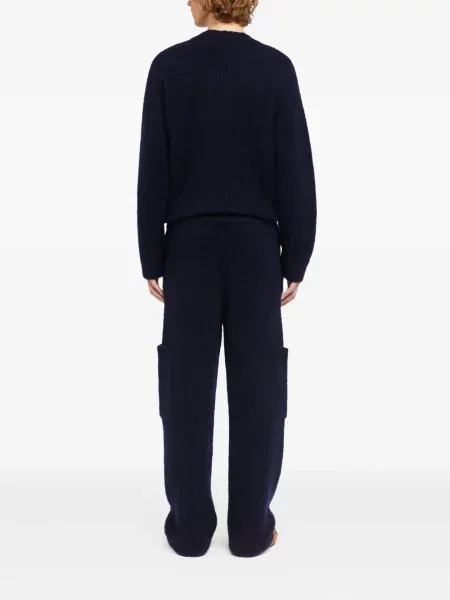 Pantaloni Alanui tricotate albastru