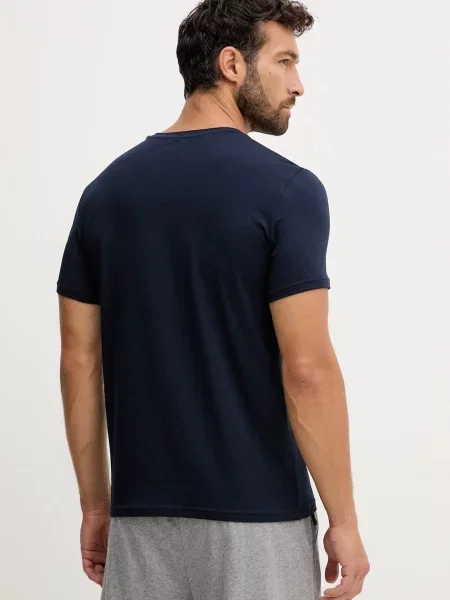 Меланжевая футболка Emporio Armani Underwear черная