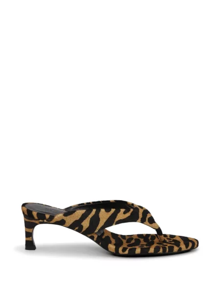 Papuci tip mules Rotate Birger Christensen cu imagine cu imprimeu animal print
