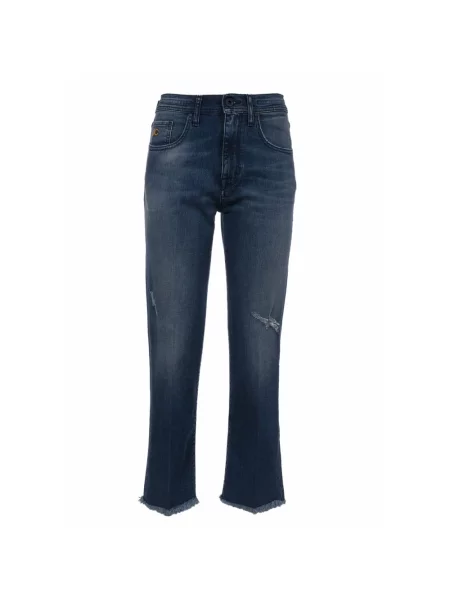 Jeansy Jacob Cohen o krotszym kroju niebieskie