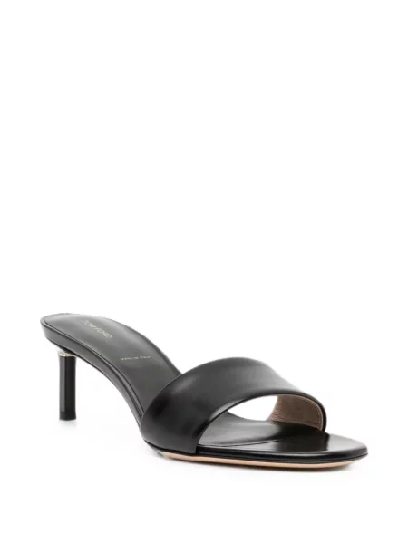 Papuci tip mules Tom Ford din piele negru