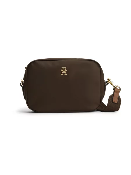 TOMMY HILFIGER Geantă de umăr POPETTE ciocolatiu maro