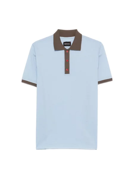 Koszulka polo Kiton niebieska