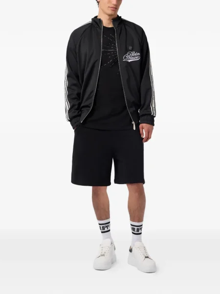 Geacă Philipp Plein cu dungi negru