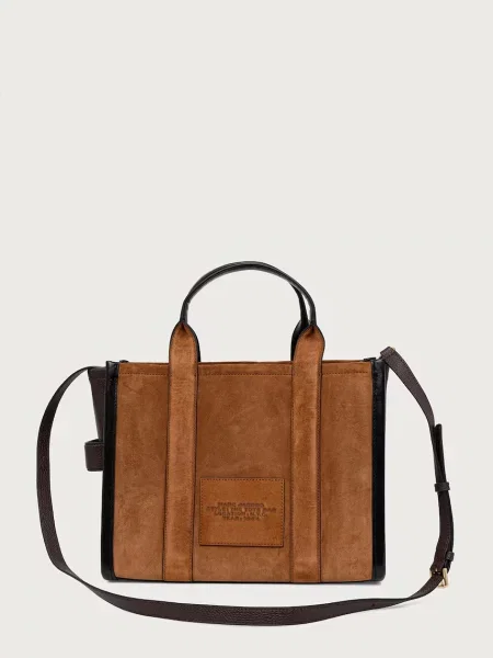 Marc Jacobs Shopper táska The Suede Medium Tote Bag | hasított bőr barna