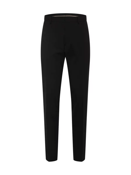 BOSS BLACK de lână pantaloni negru