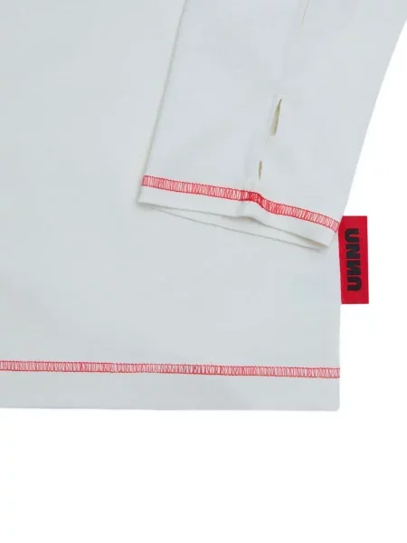 Lung tricou Unna alergare alb