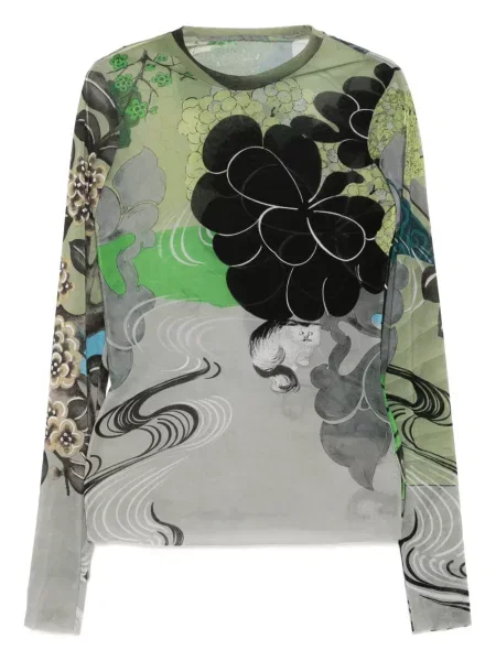 Tricou Jnby lung gri