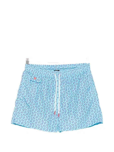 Pantaloni scurți Kiton cu imagine verde