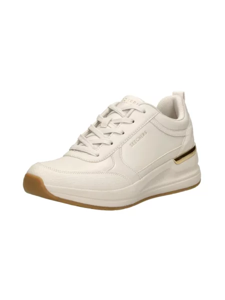 Sneakersy Skechers koronkowe beżowe
