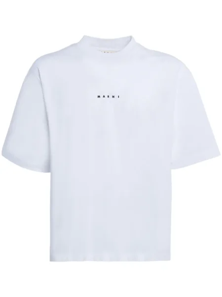 Tričko Marni s potiskem bílé