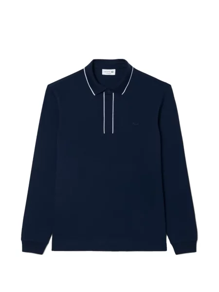 Długa koszulka polo Lacoste niebieska