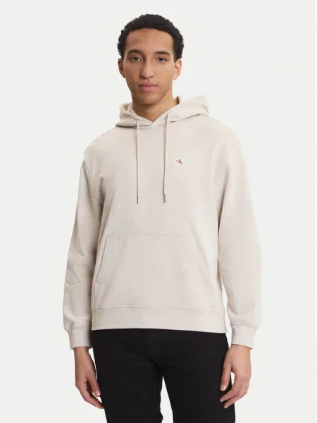 Calvin Klein Jeans Sweater majica prljavo bijela bež