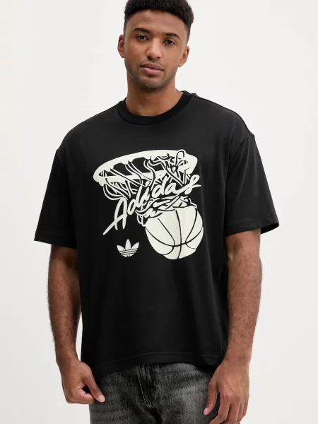 Тениска adidas Originals Hot Shot Tee мъжка черно