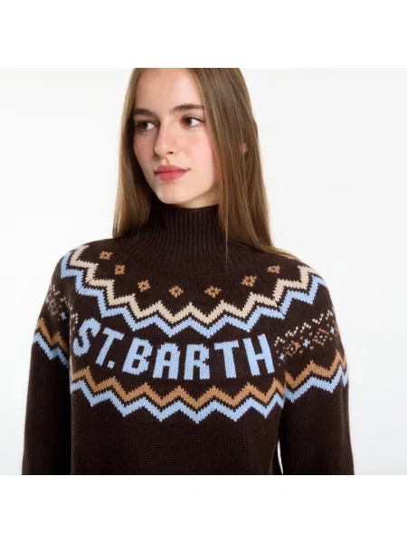 Пуловер Saint Barth Meghan Nordic Turtleneck Sweater St Barth Lopi M