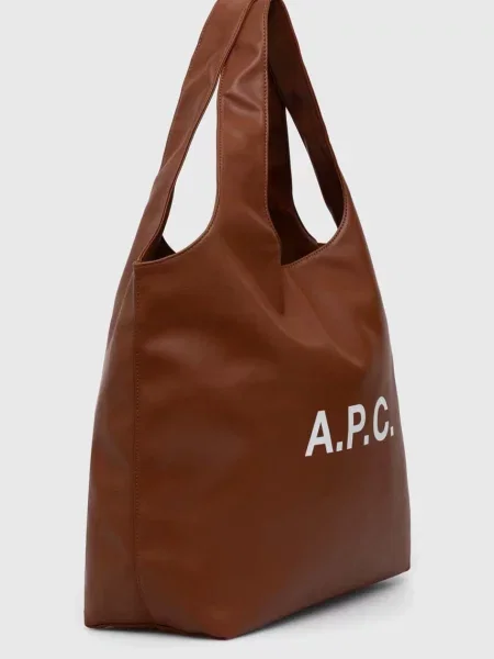 Geantă A.P.C. Tote Ninon Hazelnut Universal maro