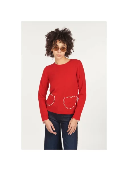 Sweter Comme Des Garcons czerwony