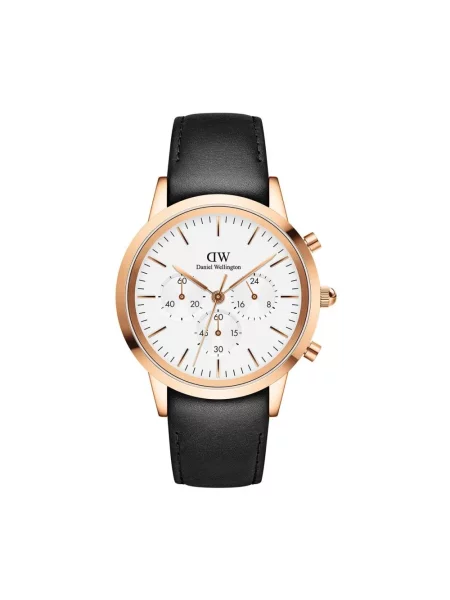 Daniel Wellington zegarek czarny żółty