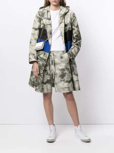 Płaszcz Ports V z nadrukiem w kamuflażu zielony