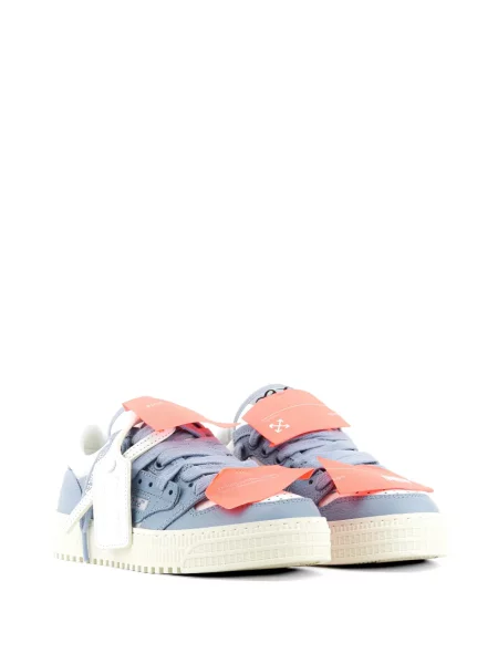 Sneakerși Off-white cu autograf alb
