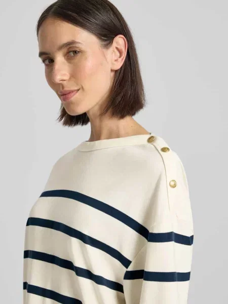 Tommy Hilfiger Sweter weiss granatowy
