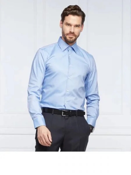 BOSS BLACK Cămașă | easy iron negru