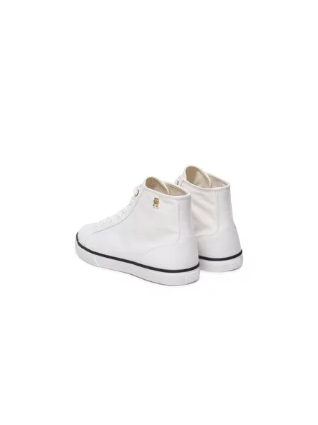 Tenisice Tommy Hilfiger Th Chic Low Profile Mid Cut bijela