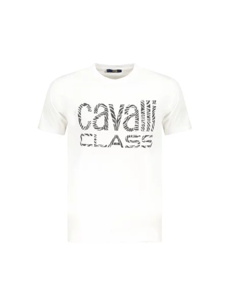 Koszulka Cavalli Class z logo biała