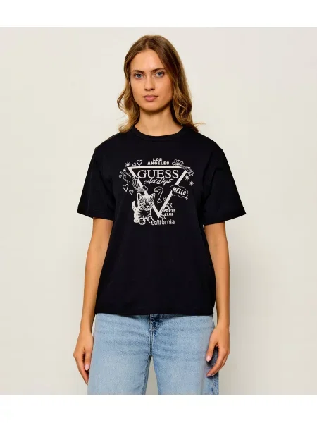 GUESS ACTIVE Tricou Kitten negru
