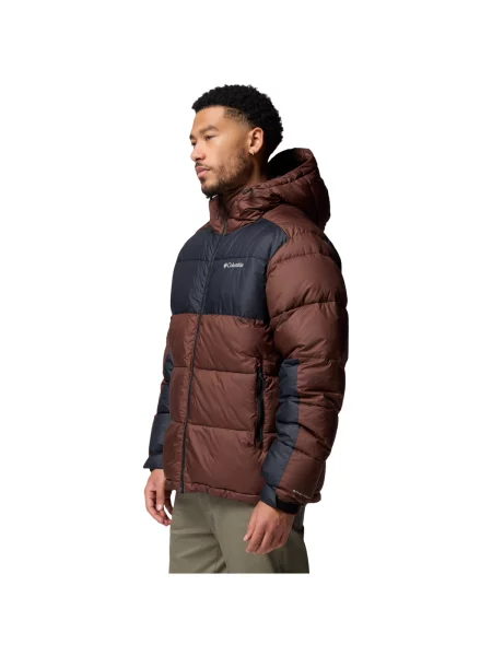 Pánska zateplená bunda Columbia Pike Lake II Hooded tobacco/black hnedá