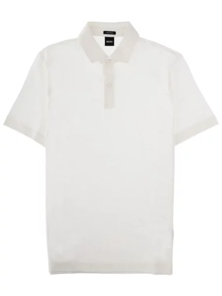 Tricou polo Boss alb