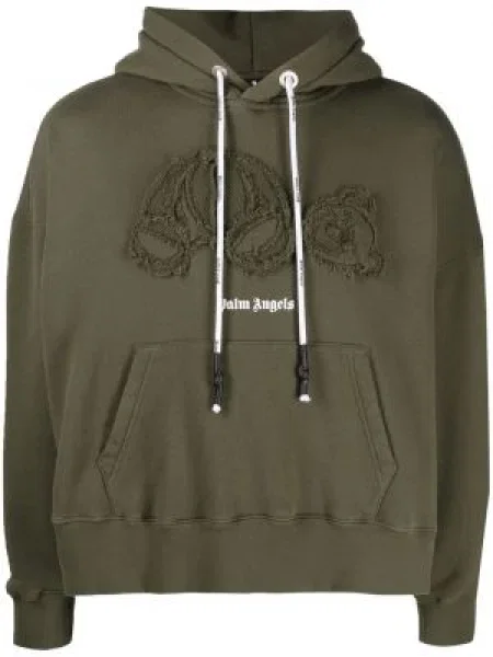 Hanorac cu glugă Palm Angels verde