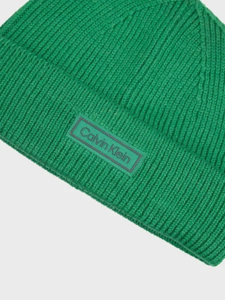 Вовняна шапка Calvin Klein чанкі зелена
