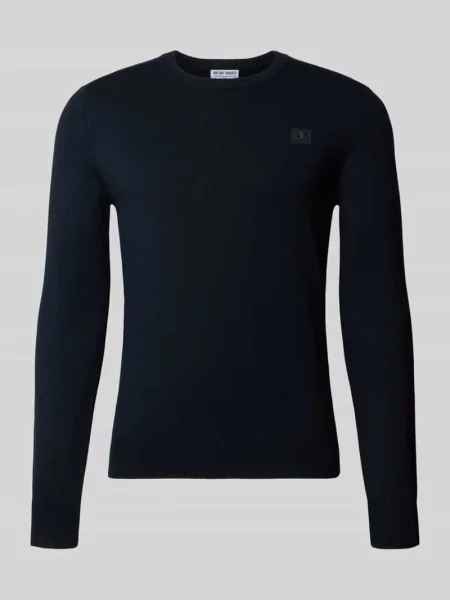 Bluza o kroju regular fit z elastycznej mieszanki Antony Morato granatowa