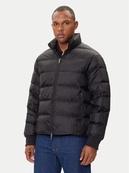 Armani Exchange Pūkinė striukė juoda