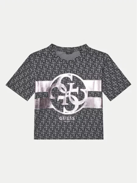 Guess Marškinėliai Regular Fit juoda