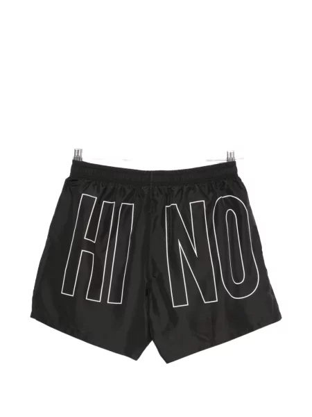 Долнища на бански Moschino с принт с връзки черно