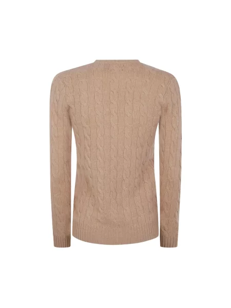Sweter Ralph Lauren z kaszmiru beżowy