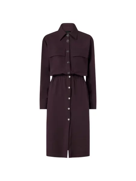 Rochie tip cămașă Pinko violet