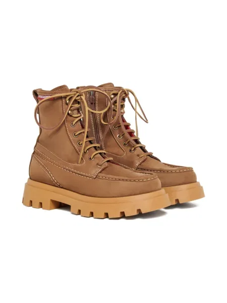 Botki dziecięce Dsquared2 brązowe