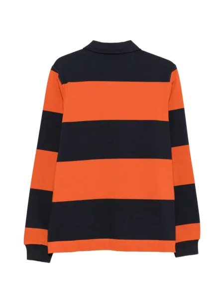 Ριγέ μακρύς polo Ps Paul Smith μπλε